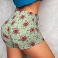 thumbnail image 2 of Sikiie Lilies Flowers Print Workout Shorts Women Scrunch Butt Gym Shorts Seamless High Waist Tummy Control Yoga Biker Athletic Shorts, 2 of 5