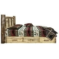 thumbnail image 4 of Montana Woodworks Glacier Country Storage Pine Wood Twin Platform Bed in Brown, 4 of 9