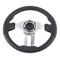 thumbnail image 2 of Club Car Steering Wheel, Fixed Installation Leather Steering Wheel Wide Application Ergonomic Reliable  For Modification, 2 of 8