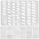 thumbnail image 2 of 20 plantillas de letras huecas para pintar, plantillas de letras y números en inglés, kit de plantillas huecas para pintar (B5), 2 of 7