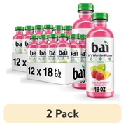 (2 pack) Bai Raspberry Lemon Lime Antioxidant Infused Water Beverage, 18 fl oz, 12 Pack Bottles
