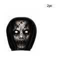 thumbnail image 3 of 2pcs Headrest Covers for Cars, Ghost Face Headrest Covers, Scary Face Printing Auto Seat Universal Elastic Models Headrest Protector Cover Decoration for Car Interior Vehicle - B, 3 of 5