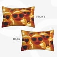 thumbnail image 2 of Xecao Sunglasses Yellow Duck for Decorative Throw Pillow Case for Couch,Sofa or Bed Set,Pillow Cover for Sofa Home Decor Ideal Gift-16"x24", 2 of 6