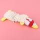 thumbnail image 4 of Pet Cat Small Dog Plush Toy Cute Animal Shape with Sound Device for Molar Teeth Playing Bitingwhite chicken, 4 of 4