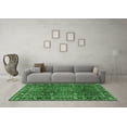 thumbnail image 3 of Ahgly Company Indoor Square Persian Emerald Green Traditional Area Rugs, 3' Square, 3 of 4