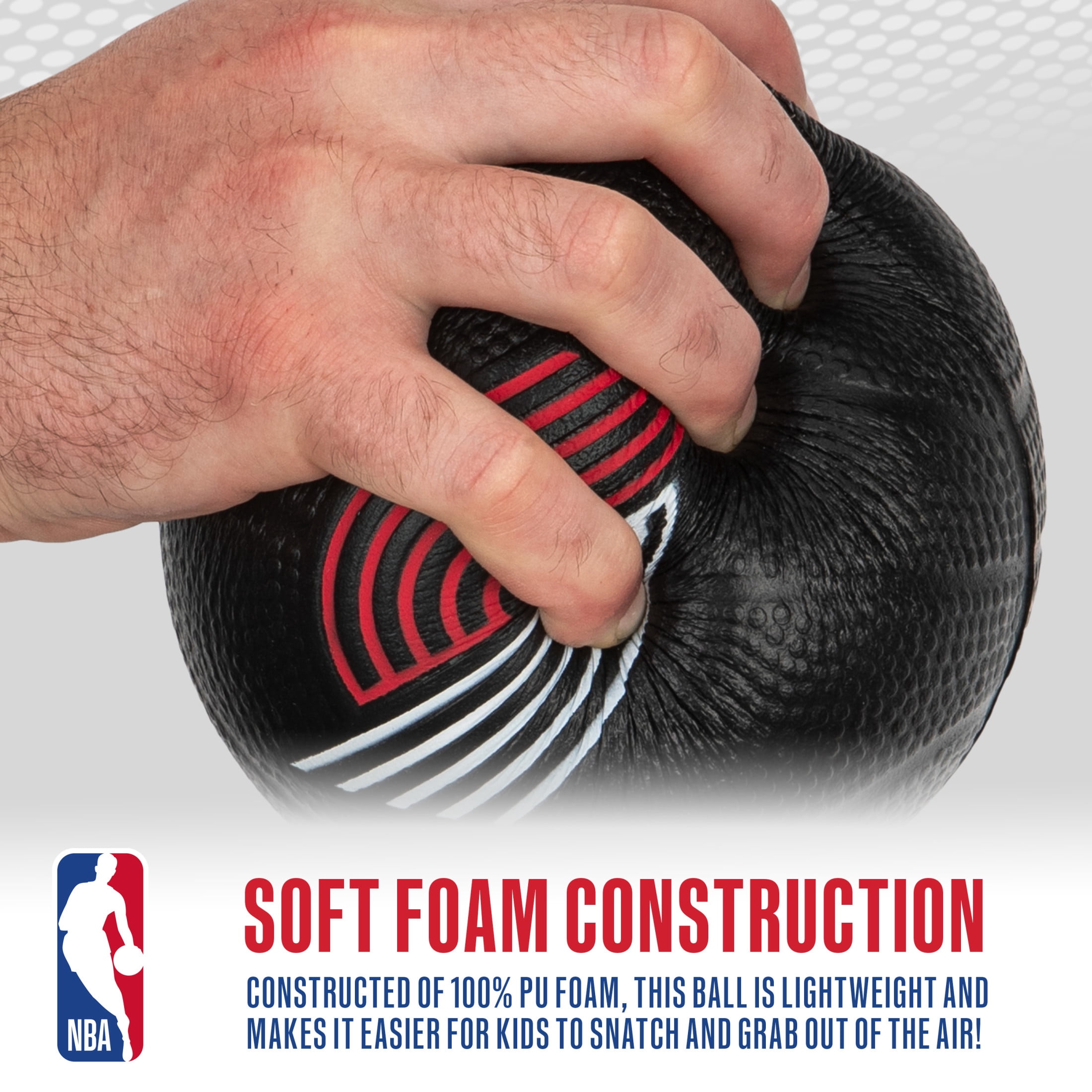 Franklin Sports NBA Portland Trail Blazers Mini Foam Basketball - Kids 5.5" Inch Toy Basketball for Over the Door + Mini Indoor Basketball Hoops - NBA Fan Shop Soft Foam Indoor Kids Basketballs