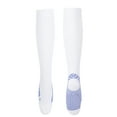 thumbnail image 3 of Chaussettes de Compression 1Pair Absorbant la Transpiration, Hommes Femmes Chaussettes de Compression, pour la Course à Pied Blanche XL, 3 of 8