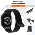 thumbnail image 2 of MRAIN-H Patented Milanese Loop Compatible with Apple Watch Band Series 9 8 7 6 5 4 3 Ultra 2 1 SE for Women Men, Magnetic Stainless Steel Clasp for iWatch Bands 41mm 40mm 38mm, 2 of 7
