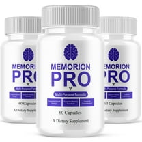 (3 Pack) Memorion Pro Brain Health Supplement, MemorionPro Advanced Mind and Focus Support Formula (180 Capsules)