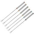 thumbnail image 2 of Set of 6 Stainless Steel Fondue Forks for Chocolate, Cheese, Dessert, Kitchen Utensils, 2 of 4