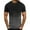 Black, variant on Erwazi Mens Shirts Casual Summer Gradient Short Sleeve T-Shirt Slim Fit Workout Active Gym Tee Shirt Tops
