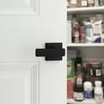 thumbnail image 5 of Kwikset Breton Square Half-Dummy Lever Doorknob Matte Black, 5 of 8