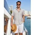 thumbnail image 3 of COOFANDY Hawaiian Shirt for Men Short Sleeve Button Down Tropical Shirts Summer Vacation Beach Shirts with Pocket, 3 of 6