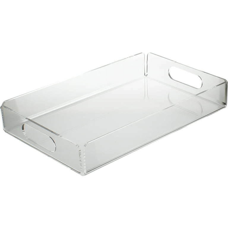 Acrylic Tray Tea And Coffee Table Tray Breakfast Tray Clear Acrylic Serving  Tray With Handles Home