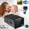 thumbnail image 2 of Minicámara con Wifi 1080P, Cargador USB con Micro Cámara corporal, Sensor inalámbrico de vigilancia portátil, grabadora de Audio y vídeo, videocámaras, 2 of 4