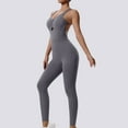 thumbnail image 2 of YABCSAZ Womens Yoga Jumpsuit Sleeveless Backless Casual Slim Running Onesie Workout Rompers Athletic Romper One Piece Outfits Exercise Jumpsuits Gym Yoga Clothes, 2 of 9