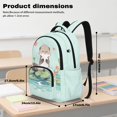 thumbnail image 6 of Bulopur Light Blue Otter Print Kids School Bag Set 4 Pcs Durable Breathable Kids School Backpack with Lunch Box, Pencil Case and Water Bottle Cover for Animal Theme Kids, 6 of 7
