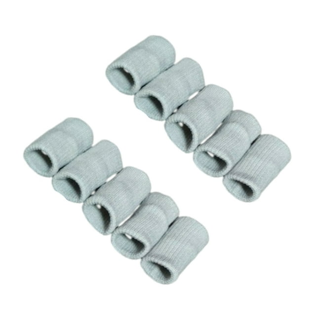 Toystoory 10 unids/set manga de nudillos portátil mano izquierda derecha elástico transpirable nudillos Brace Protector guantes de protección equipo Bádminton Gris Toystoory OD028317-02