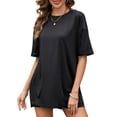thumbnail image 3 of JYLFC Womens 2 Piece Sets Summer Outfits Lounge Set Oversized Tshirts Matching Biker Shorts,Black 2XL, 3 of 7