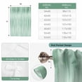 thumbnail image 6 of Green Balloon Curtains for Living Room/French Door, Modern Abstract Art Ombre Striped Tie Up Curtains 63 Inch Length Energy Saving Kitchen Curtains Shades for Windows 42"x63", 6 of 8
