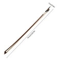 thumbnail image 3 of Size Violin Bows Full Size 4/4 Wood Violin Bow Pole Carbon Fiber Core Hybrid Peranmbuco Skin Lightweight String Instrument Accessories, 3 of 6
