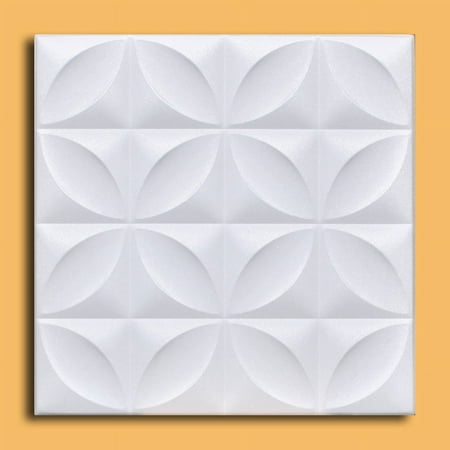 White Styrofoam Ceiling Tile Closter (Package of 8 Tiles) - same as Perceptions and R103
