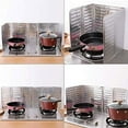 thumbnail image 4 of 2Pcs Disposable Oil Splash Guard Aluminum Foil Gas Stove Oil Splatter Screen Board Cooking Frying Oil-Proof Splash Kitchen Tool Suitable for kitchen and dining room(Silver), 4 of 7