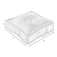 thumbnail image 6 of Omaha Merlot Microfiber 21 in. Square Floor Pillow, 6 of 6