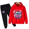 thumbnail image 4 of Conjuntos de ropa para bebés Stitch, trajes para niños de 1 a 16 años, chándales para niños, trajes deportivos de marca para niños, sudaderas con capucha Stich, camisetas y pantalones, conjunto de 2 p, 4 of 5