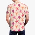thumbnail image 4 of Daiia Starfish Pattern Men’s Polo Shirts,Solid Deck Shirt,Classic Fit, Breathable Cotton Polo for Casual and Sport Wear-4X-Large, 4 of 9
