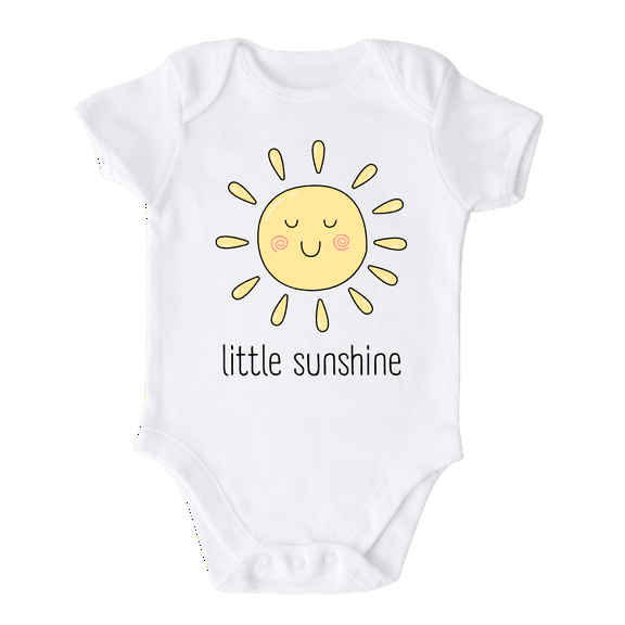 Little Sunshine Baby Bodysuit Newborn Outfit Baby Shower Gift 0-3m White