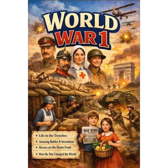 World War 1 for Kids: A History Book for Children Ages 8-12 Discover Why the Great War Happened, Who Fought, and How It , (Paperback)