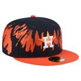 thumbnail image 3 of Men's New Era Navy/Orange Houston Astros Retro Pattern 59FIFTY Fitted Hat, 3 of 6
