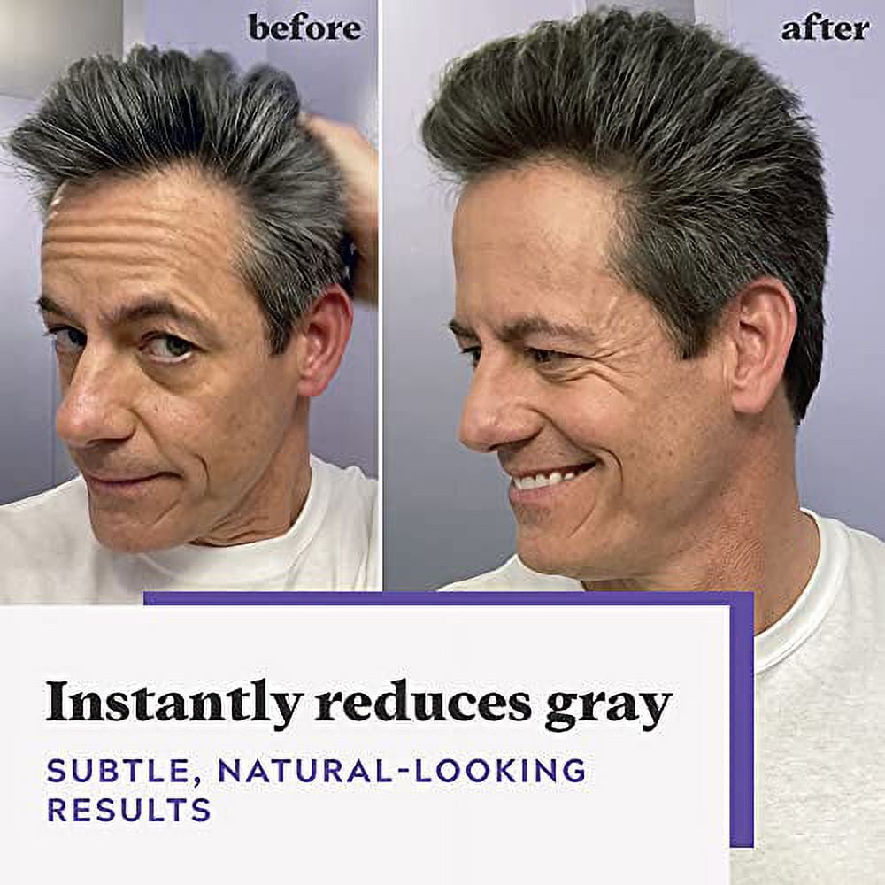 Just For Men Touch of Gray, Mens Hair Color Kit with Comb Applicator for Easy Application, Great for a Salt and Pepper Look - Light Brown, T-25, Pack of 3 C30