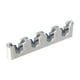 thumbnail image 2 of Organizador de pared con soporte para fregona de escoba | Estante de almacenamiento de plástico de alta resistencia para cocina, lavandería, garaje, jardín | 4 ranuras de sujeción, 36x6x4cm, blanco, 2 of 7