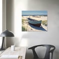 thumbnail image 3 of Nawypu Beach Pictures Wall Art Farmhouse Bathroom Wall Decor Sailboat Painting Wall Art Ocean Wall Art Coastal Picture Poster Modern Artwork Canvas Prints for Bathroom Living Dining Room, 3 of 4