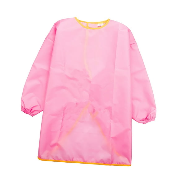 Blouses, Peinture Imperméable pour Enfants à Manches Longues, Blouses pour Enfants, Enfants Jouant, Mangeant, Dessinant, 18 Modèles Disponibles - Rose P 90-150 cm