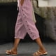 thumbnail image 1 of WILLBEST Pantalones Casuales de Verano para Mujer, Transpirables, con Cordón Ajustable, Bolsillos Traseros y Hebilla Lateral, Capri para Comodidad y Estilo Diario. Grande, 1 of 7
