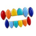 thumbnail image 3 of EeaseCA Colorful Tooth Brace Shiny Teeth Socket Gold Plating Teeth Decoration Teeth Accessories Golden, 3 of 7