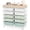 Green, variant on Rolling Storage Cart with 10 Drawers, KINGTIDY Drawer Cart with Sturdy Frame for Craft Office School Storage, Rainbow