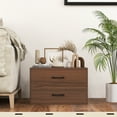 thumbnail image 4 of Costway Commode à 2 Tiroirs Organisateur de Rangement Horizontal Empilable avec Poignées Espresso, 4 of 9