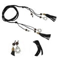 thumbnail image 3 of Unique Bargains 1 Pc Adjustable Waist Belt Elegant Ancient Style Tassel Vintage Waist Chain Women Black, 3 of 5