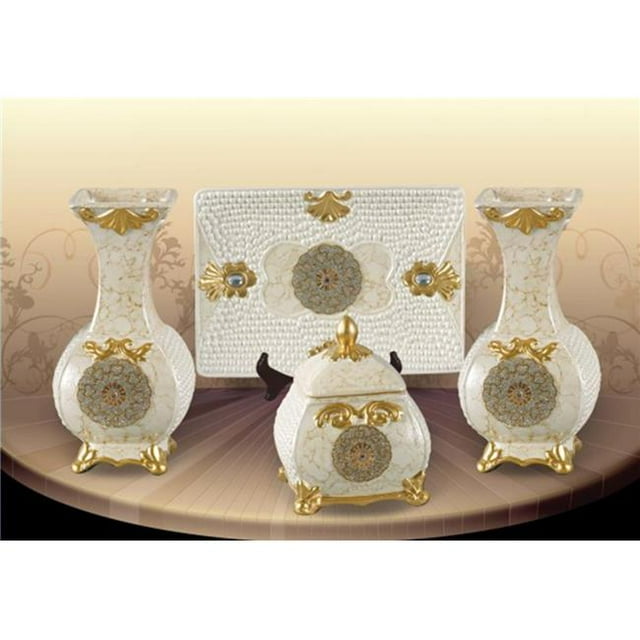 DLusso Designs DC1060 Bianca Design Accessory Set - 4 Piece