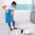 thumbnail image 2 of FGY Broom and Dustpan Set, Sweeper and Dust Pan Set with Adjustable Long Handle Black+Orange, 2 of 5