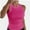 Hotpink, variant on Women’s Basic Crew High Neck Sleeveless Casual Tank Top Ribbed Soft Tank Top