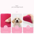 thumbnail image 3 of Methold Peine de cepillo para perros con anillo ajustable Cepillos ergonómicos Aseo Guante en forma de mano Ducha Baño Suministros de Suministros para perros rosa roja/1 pieza, 3 of 6