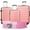 Pink, variant on 3 Piece Luggage Sets with 6 PC Organize Bags Lightweight Suitcases with Spinner Wheels, Pink