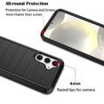 thumbnail image 6 of Tiflook for Samsung Galaxy S24 5G 2024 with [Built-in Screen Protector] Holster Locking Belt Clip [Military Grade 12FT Drop Tested] Full Body Carrying Kickstand Cover - Black, 6 of 6
