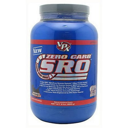 VPX Zero Carb SRO Weight Loss Supplement to Build Muscle & Burn Fat, Serious Chocolate, 2 lb.