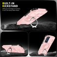thumbnail image 3 of for Motorola Moto G Stylus 5G 2025/2026, Military Grade Shockproof Bumper Rugged Rotating Stand Ring Holder Anti-Scratch Magnetic Cover Compatible with Car Mount Case,Pink, 3 of 11